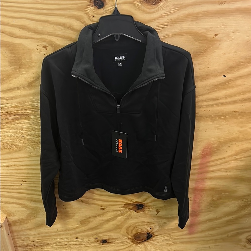 Bass Black Quarter-Zip Pullover